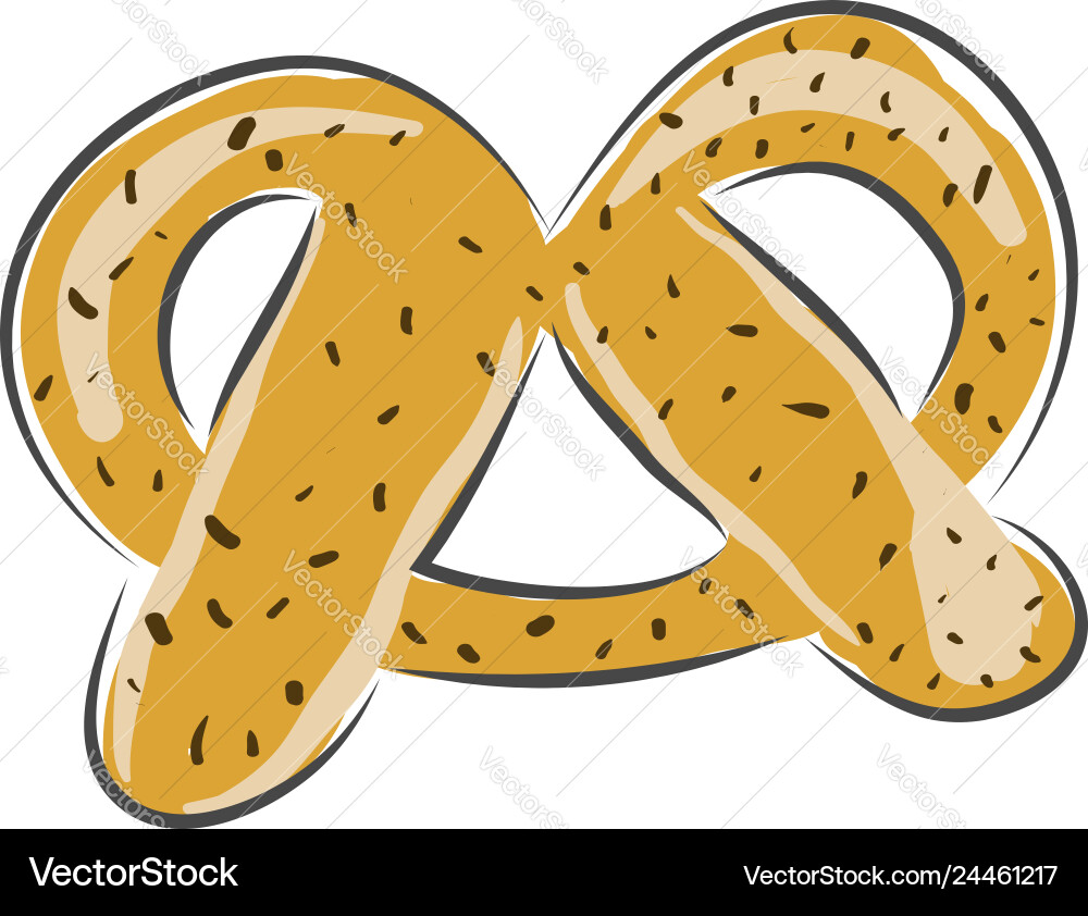 Simple cracker on white background vector image
