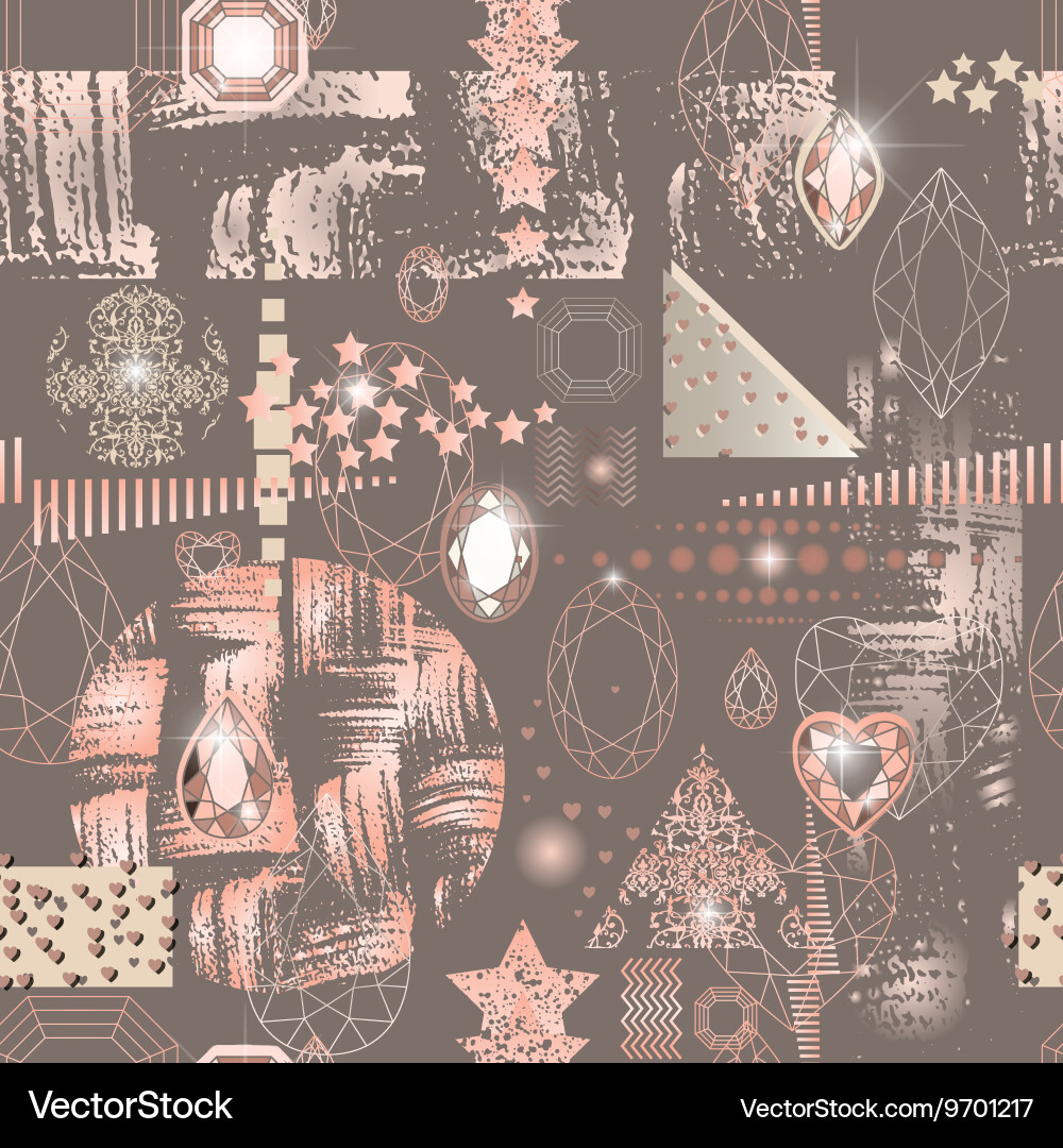 Trendy modern seamless pattern with abstract Vector Image