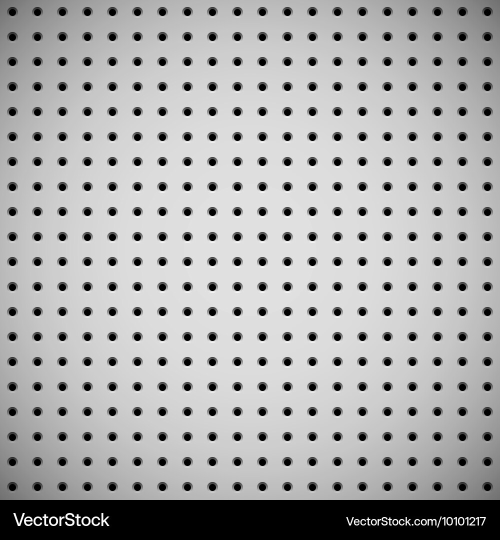White background with perforated pattern Vector Image