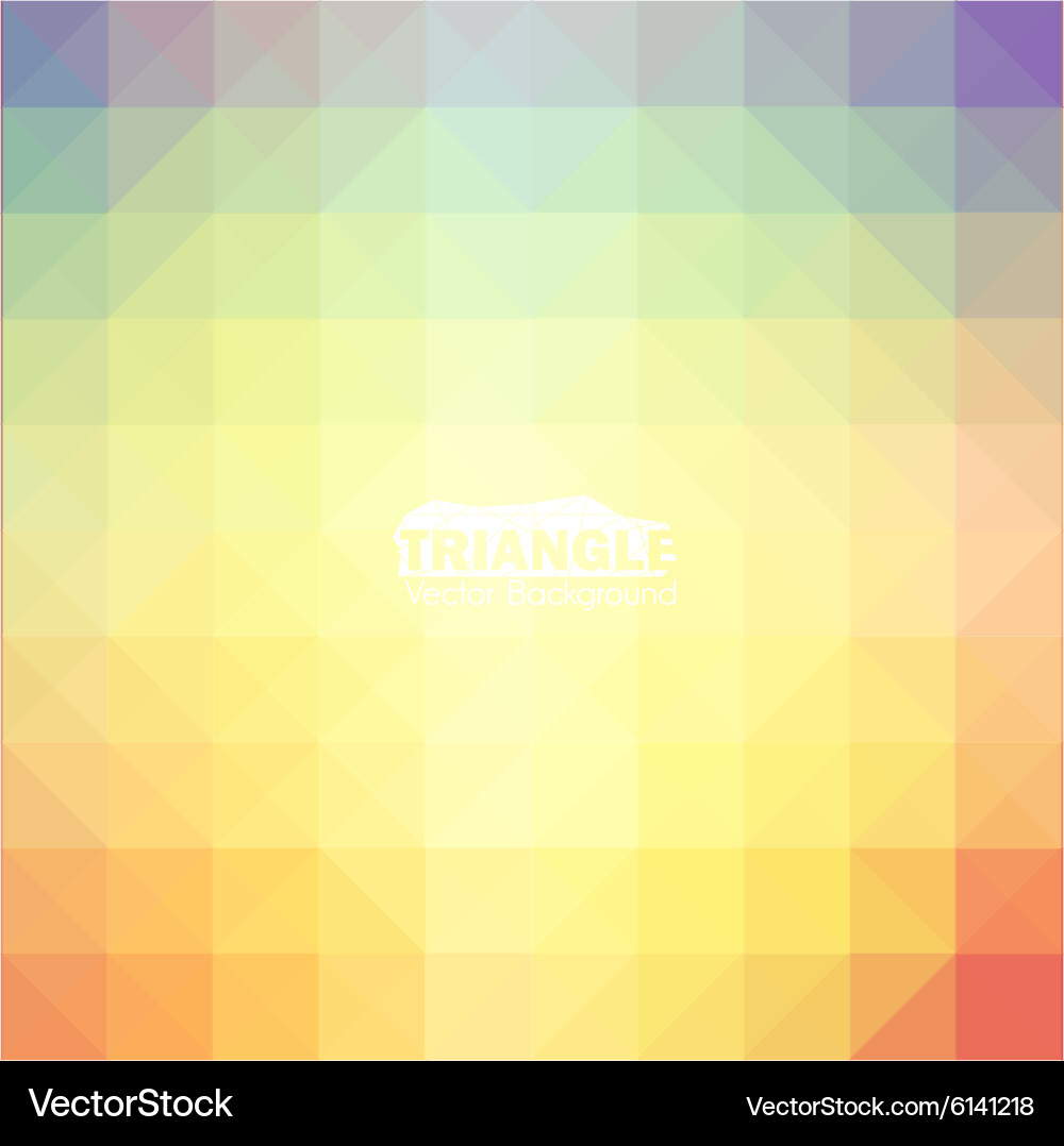 Abstract colorful triangle background vector image