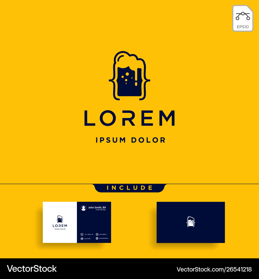 Biercode Logo Design Bar Codierung einfache Linie Biercode Logo Design Bar Codierung einfache Linie vektorbild