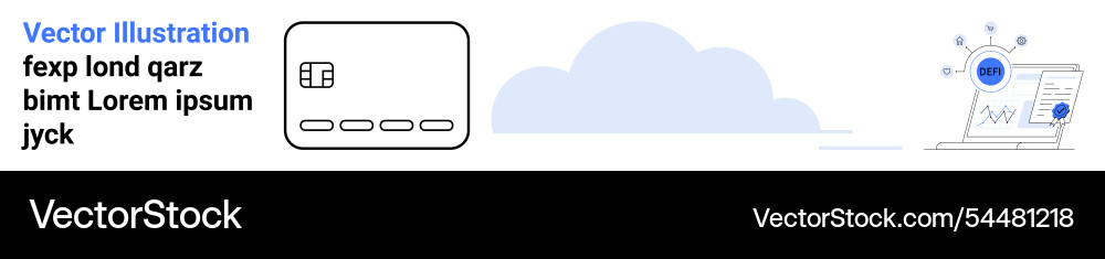 Cloud-based data visualization with analytical Vector Image