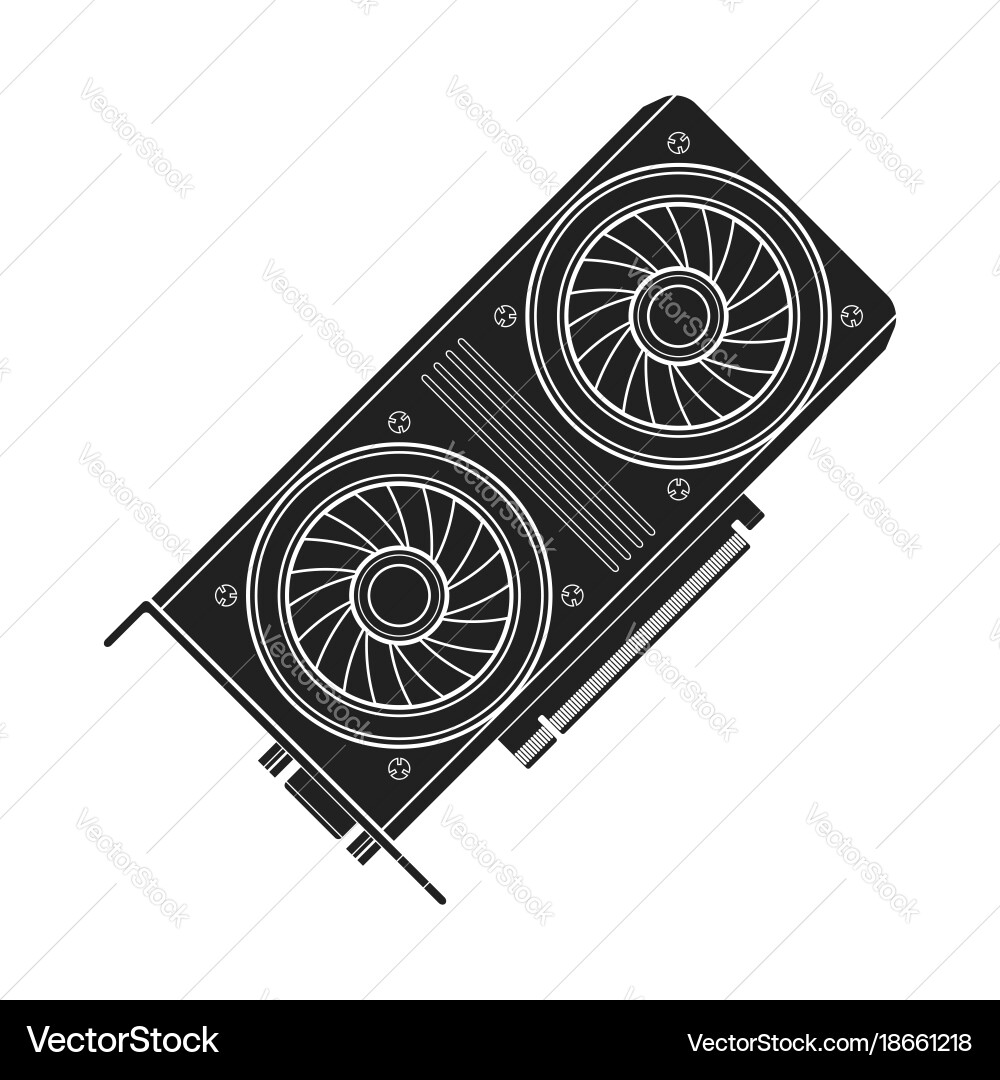 Computer Graphics Card vector image
