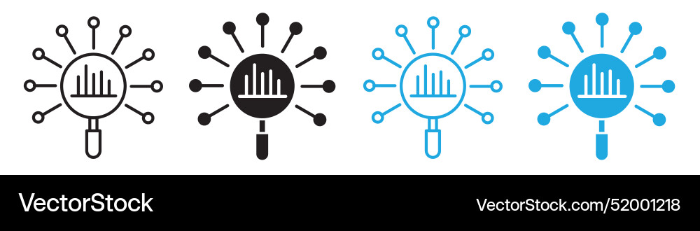 Multi-source business data collection Vector Image