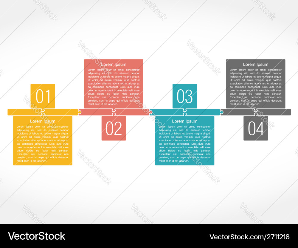 Puzzle Concept Template Vector Image