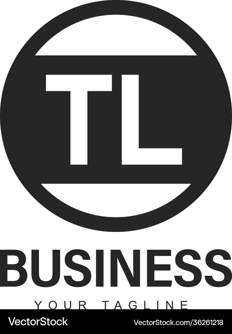Tl initial a logo design with abstract style Tl initial a logo design with abstract style vector image