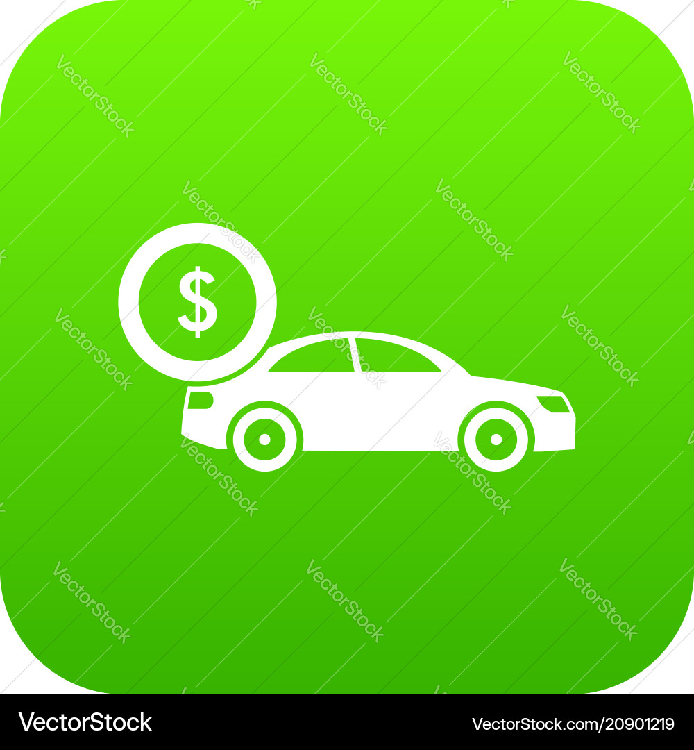 Auto und Dollar Zeichen Symbol digital grün Auto und Dollar Zeichen Symbol digital grün vektorbild