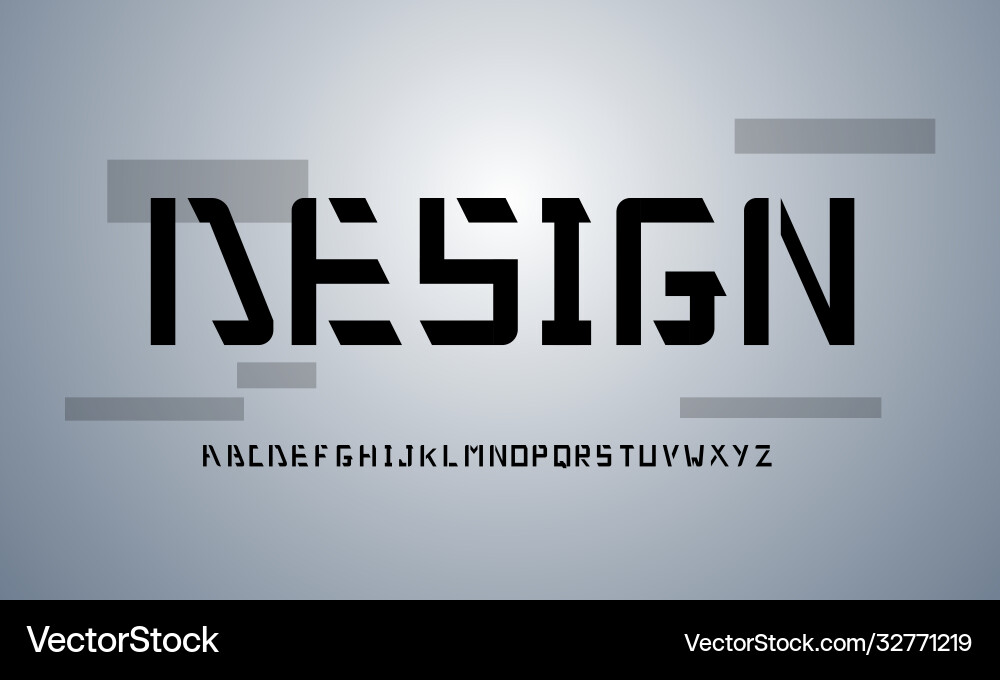 Font pattern design technology communication Font pattern design technology communication vector image