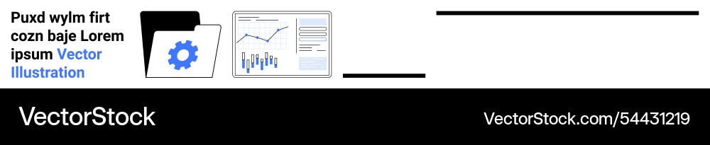 Modern data management concept with folder graph Modern data management concept with folder graph vector image