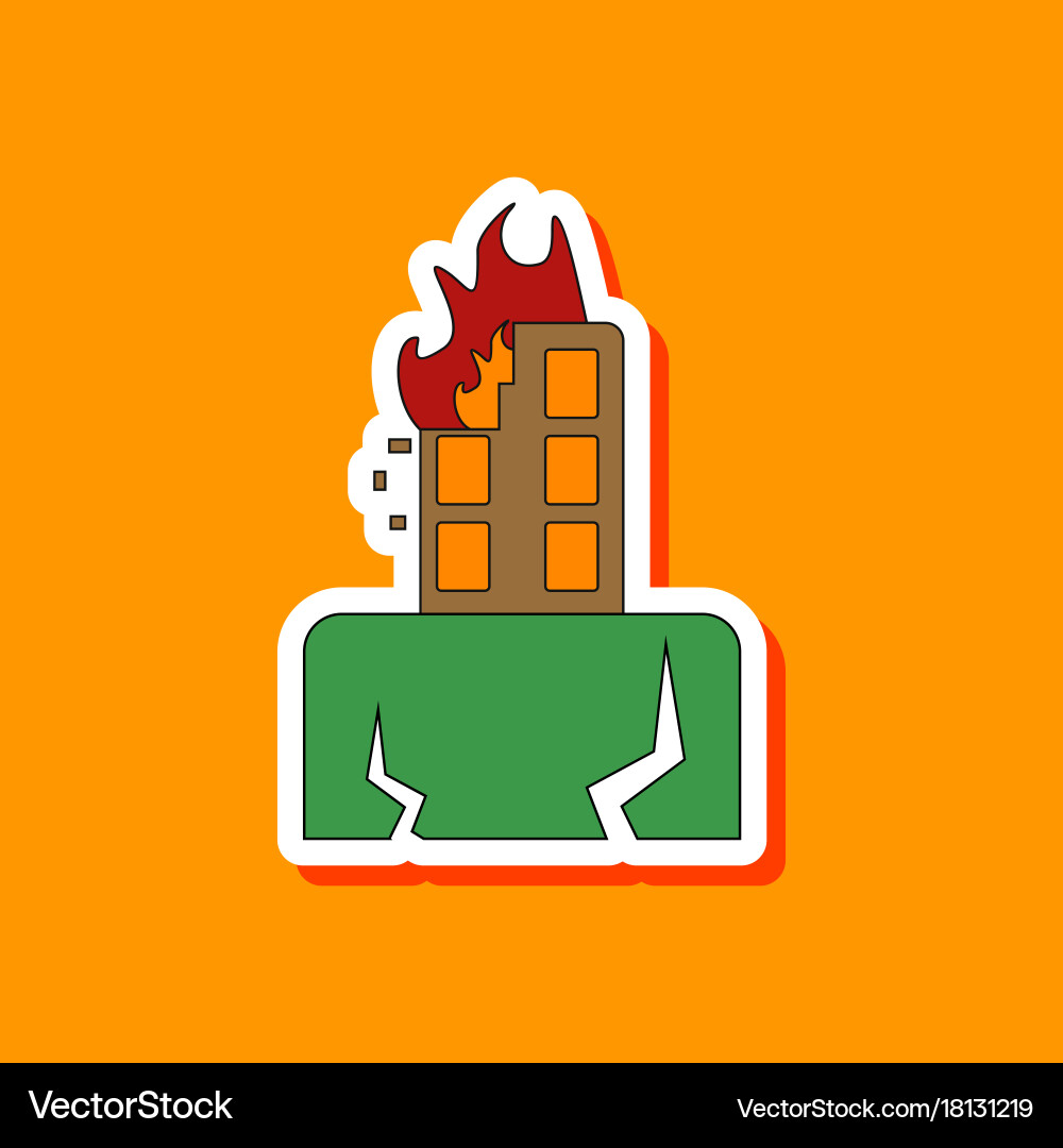 Paper sticker on stylish background natural Vector Image