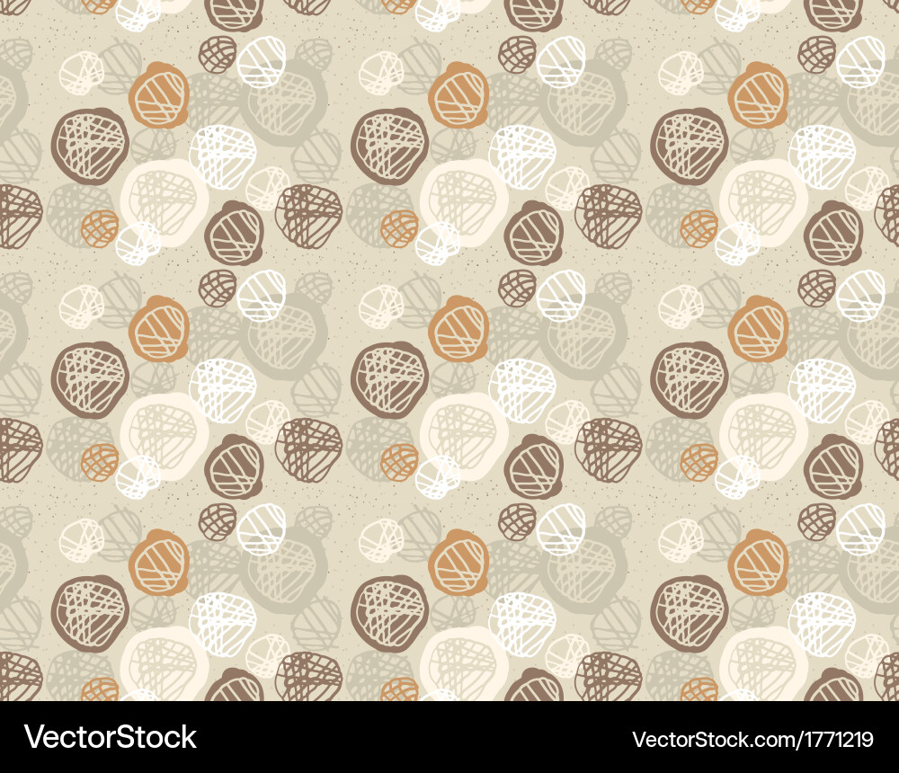 Seamless pattern of simple geometry retro-style Vector Image