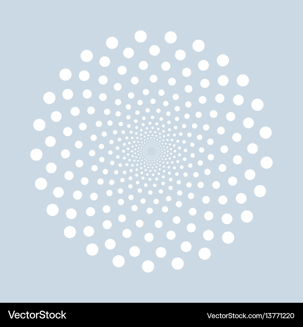 Abstract dotted shape design element Vector Image