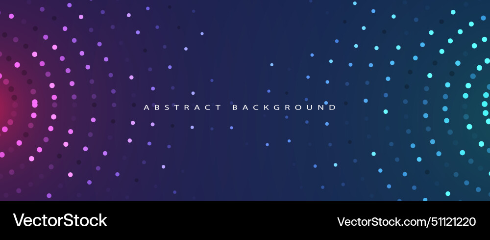 Abstract technology digital circles of particles Vector Image