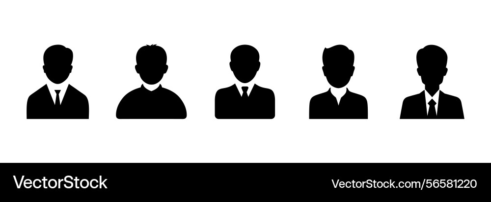 Avatar icon set and user profile Avatar icon set and user profile Vector Image