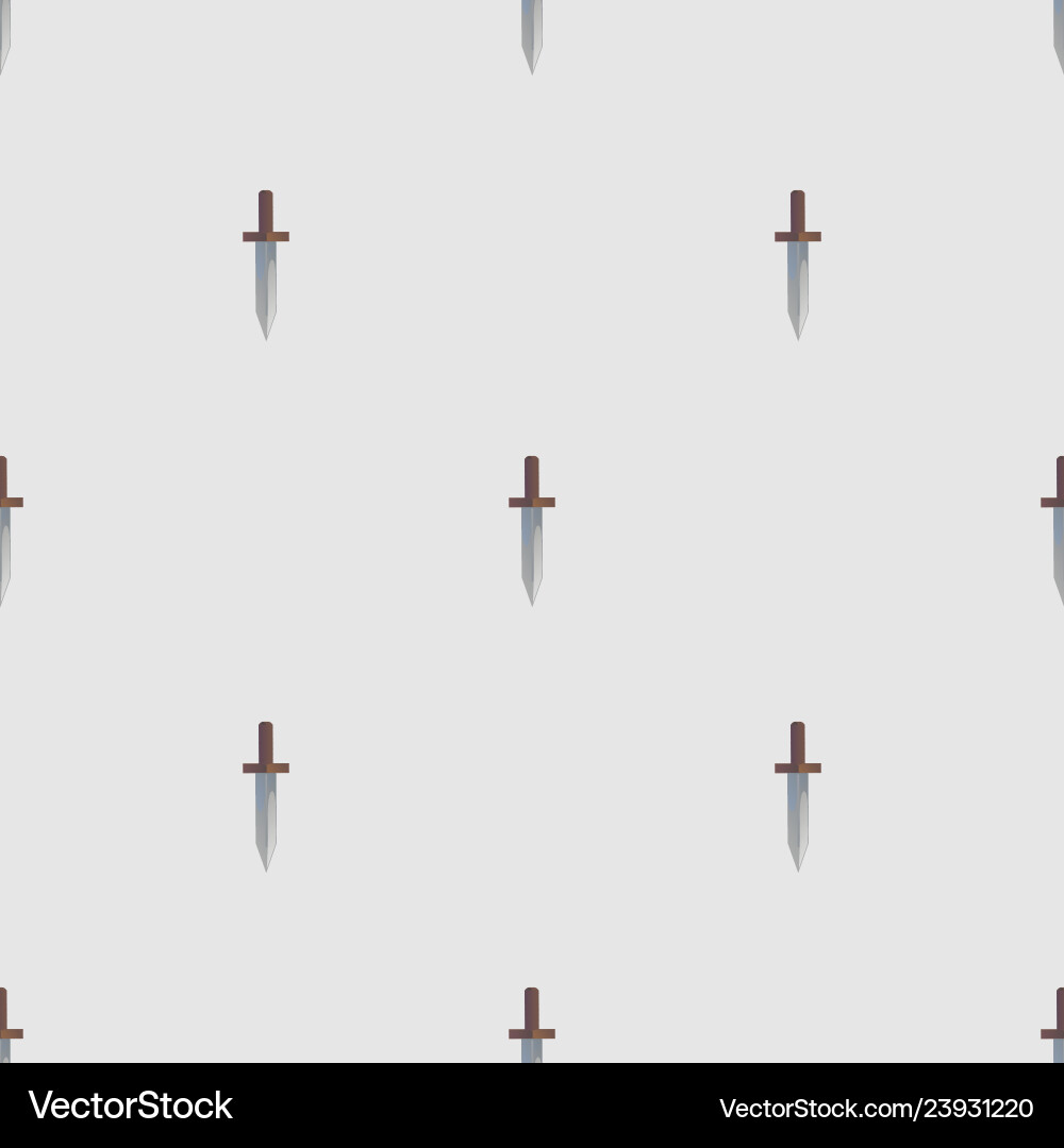 Dagger seamless pattern Dagger seamless pattern vector image