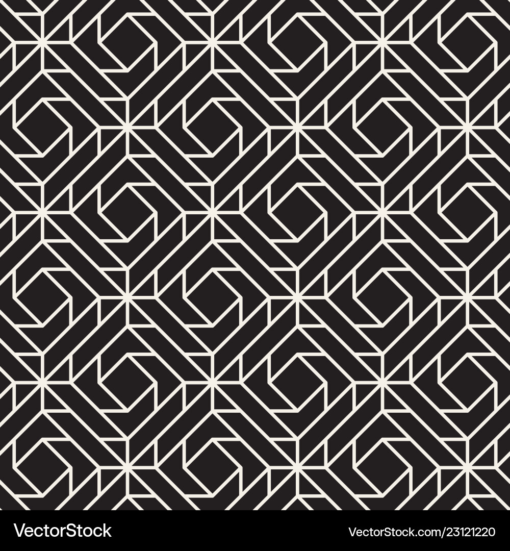 Geometric Line Pattern - Abstract Lattice Vector Image