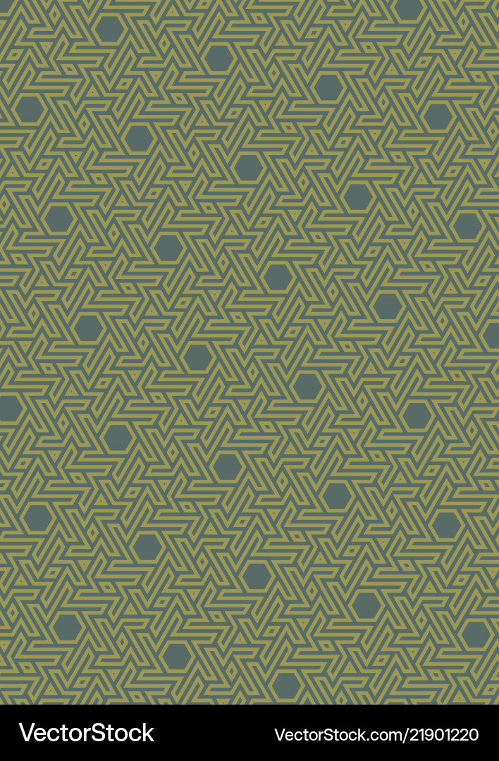 Geometric pattern hexagonal grid Vector Image