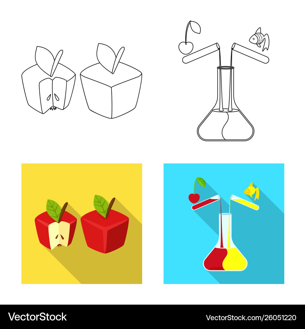 Isolated object test and synthetic sign set Vector Image