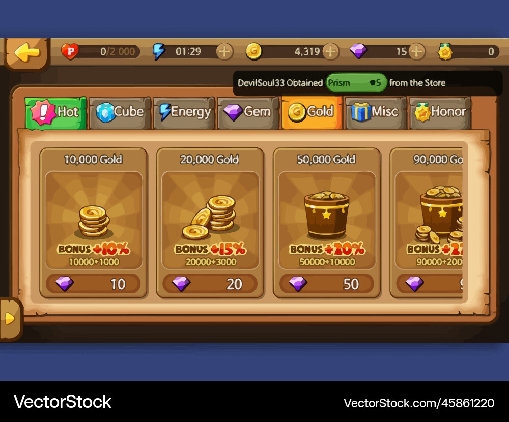 Level Button Game UI Pop-up Icons vector image