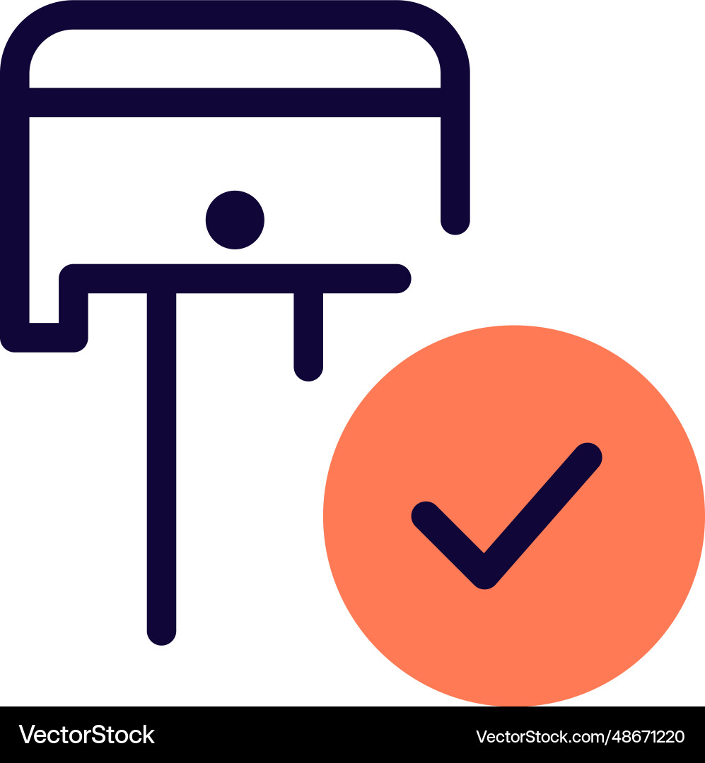 Maintenance checklist kept with vehicle component Vector Image