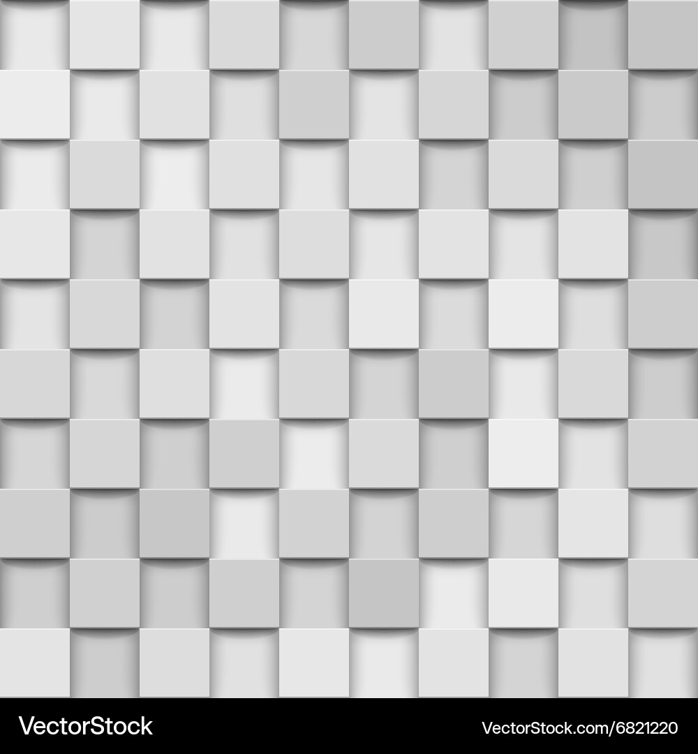 Modern 3D Square Pattern vector image