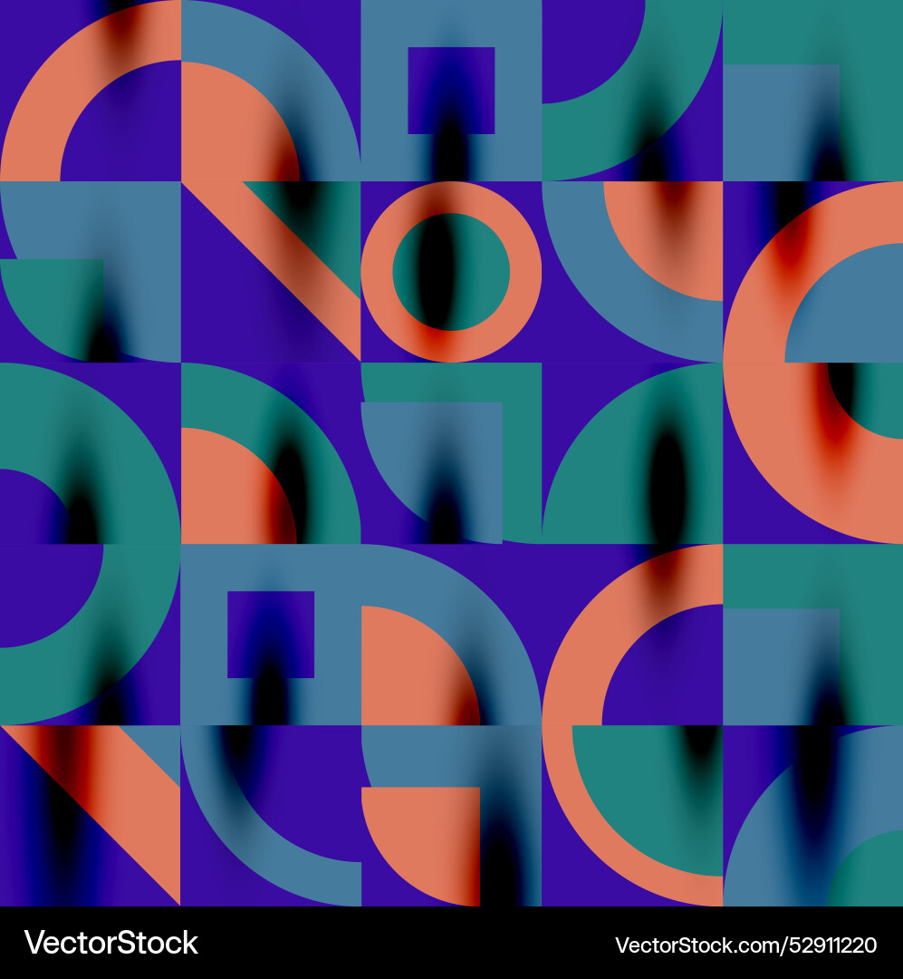 Neo memphis geometric pattern with circles Neo memphis geometric pattern with circles Vector Image
