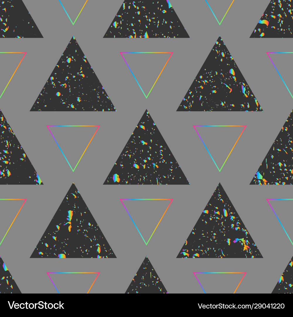 Spectrum Triangle Pattern vector image