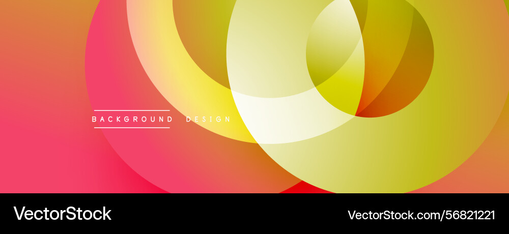 Abstract colorful background overlapping circles Vector Image