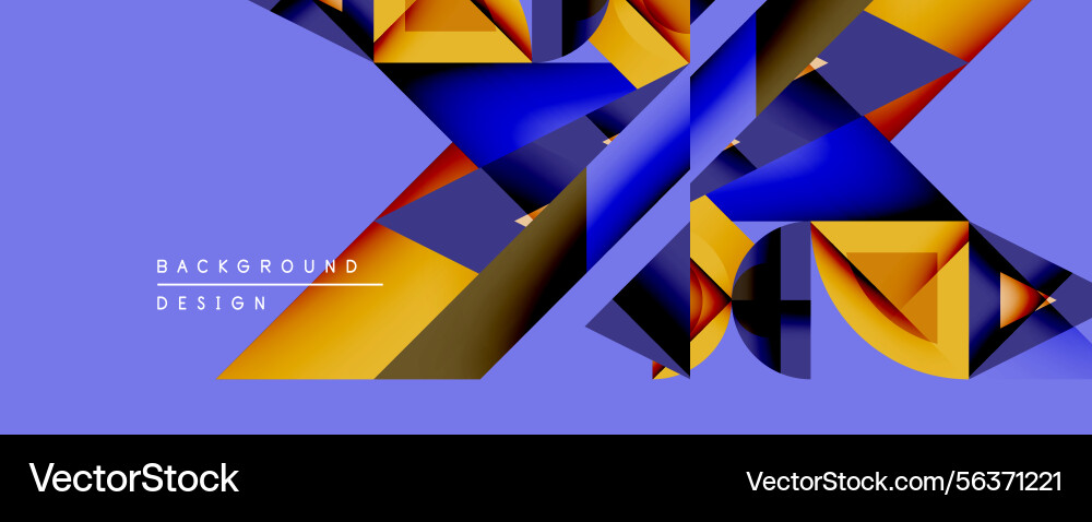 Abstract geometric shapes overlap creating Abstract geometric shapes overlap creating Vector Image