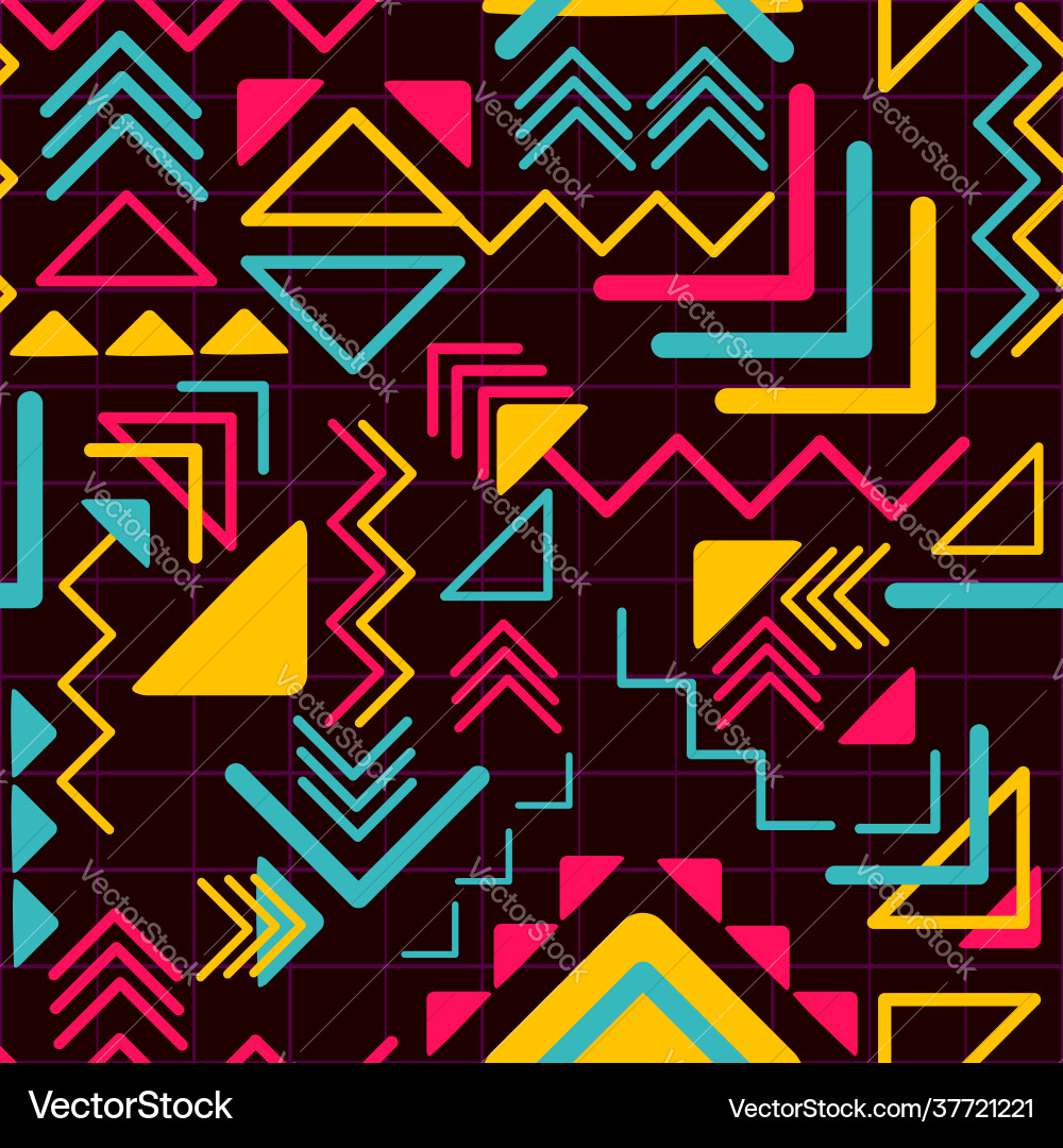 Aztec Triangle Pattern vector image