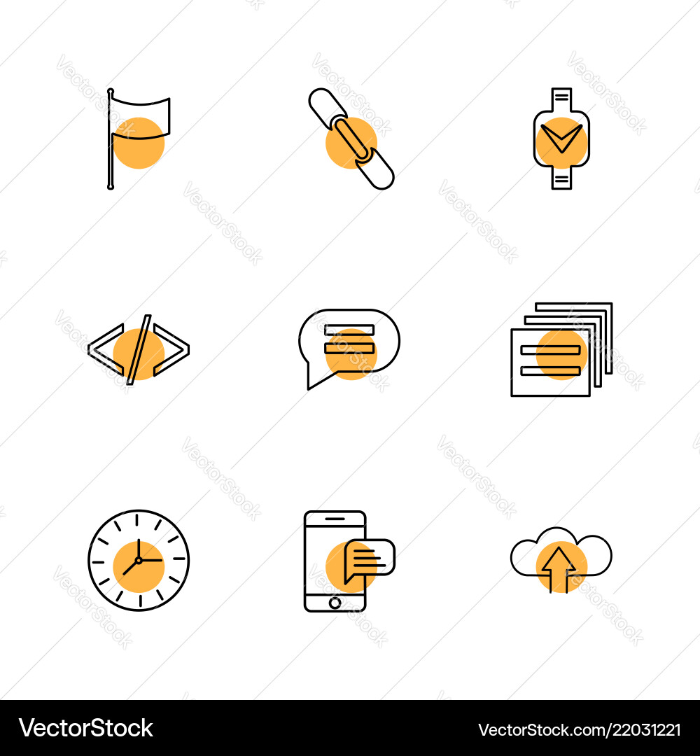 Code message watch seo technology internet vector image