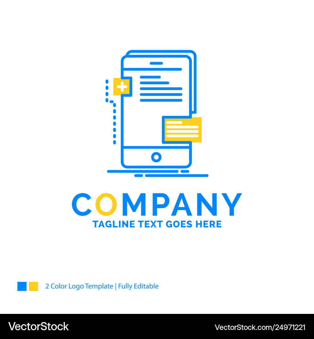Frontend interface mobile phone developer blue Frontend interface mobile phone developer blue vector image