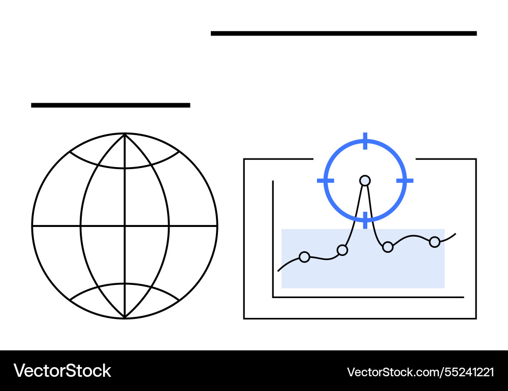 Global network and data analytics concept Global network and data analytics concept vector image