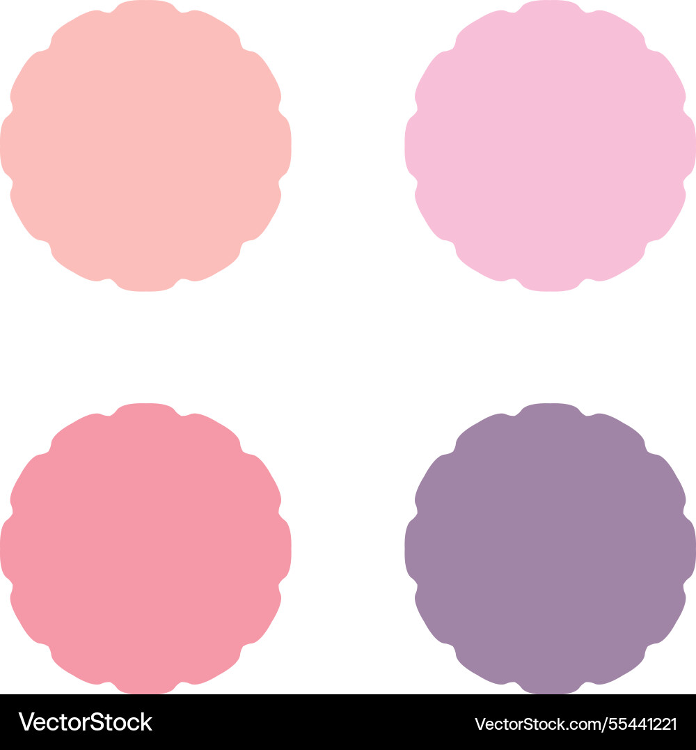 Paper frames design elements isolated on white vector image