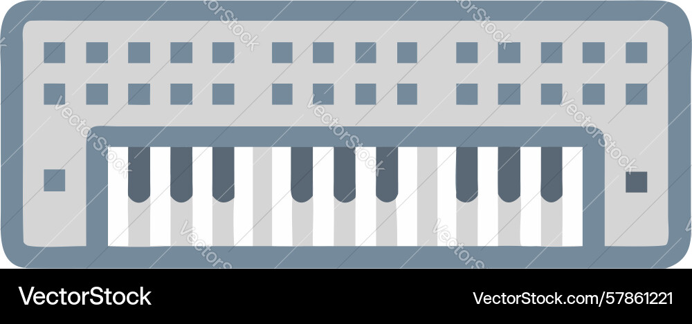 Piano keyboard for music creation performance Vector Image