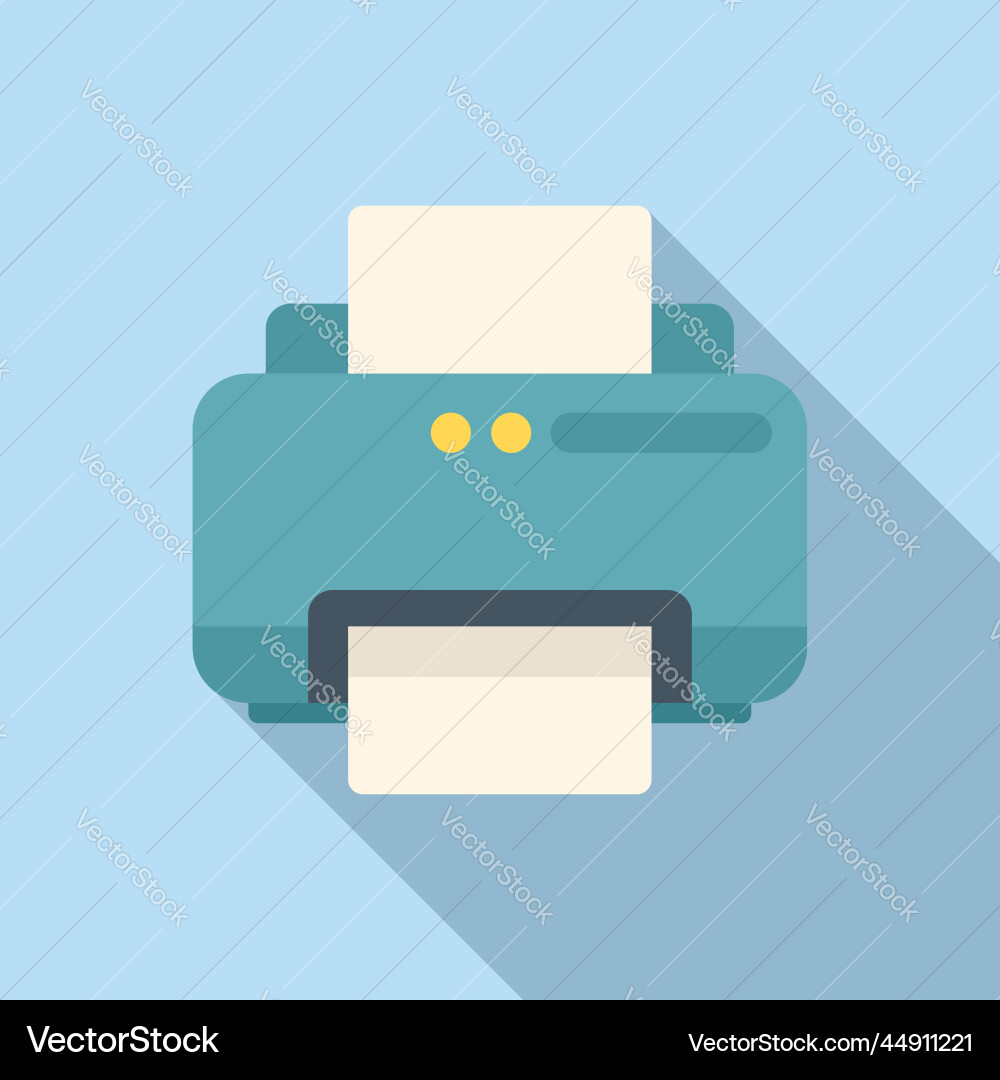 Printer icon flat ui interface vector image