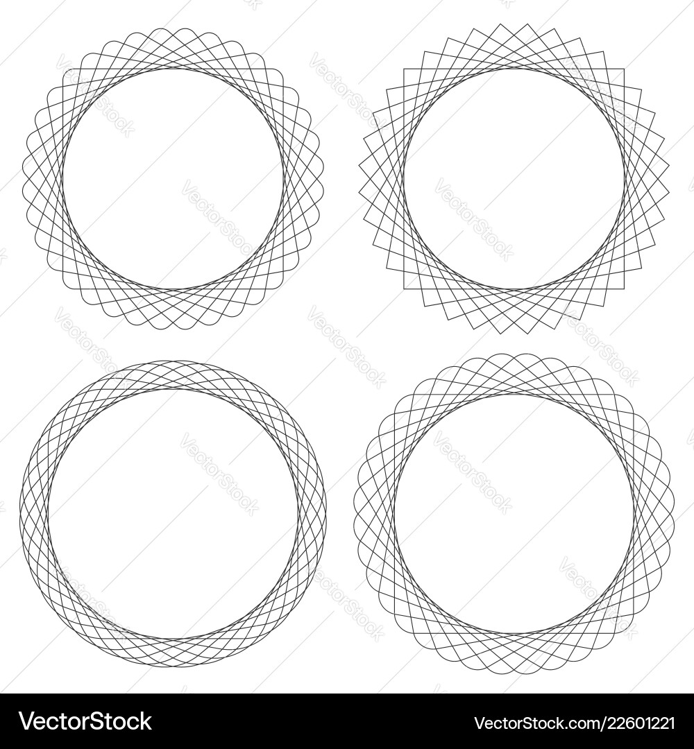 Spirograph-Muster wie rotierende Spiralwirbel Spirograph-Muster wie rotierende Spiralwirbel vektorbild