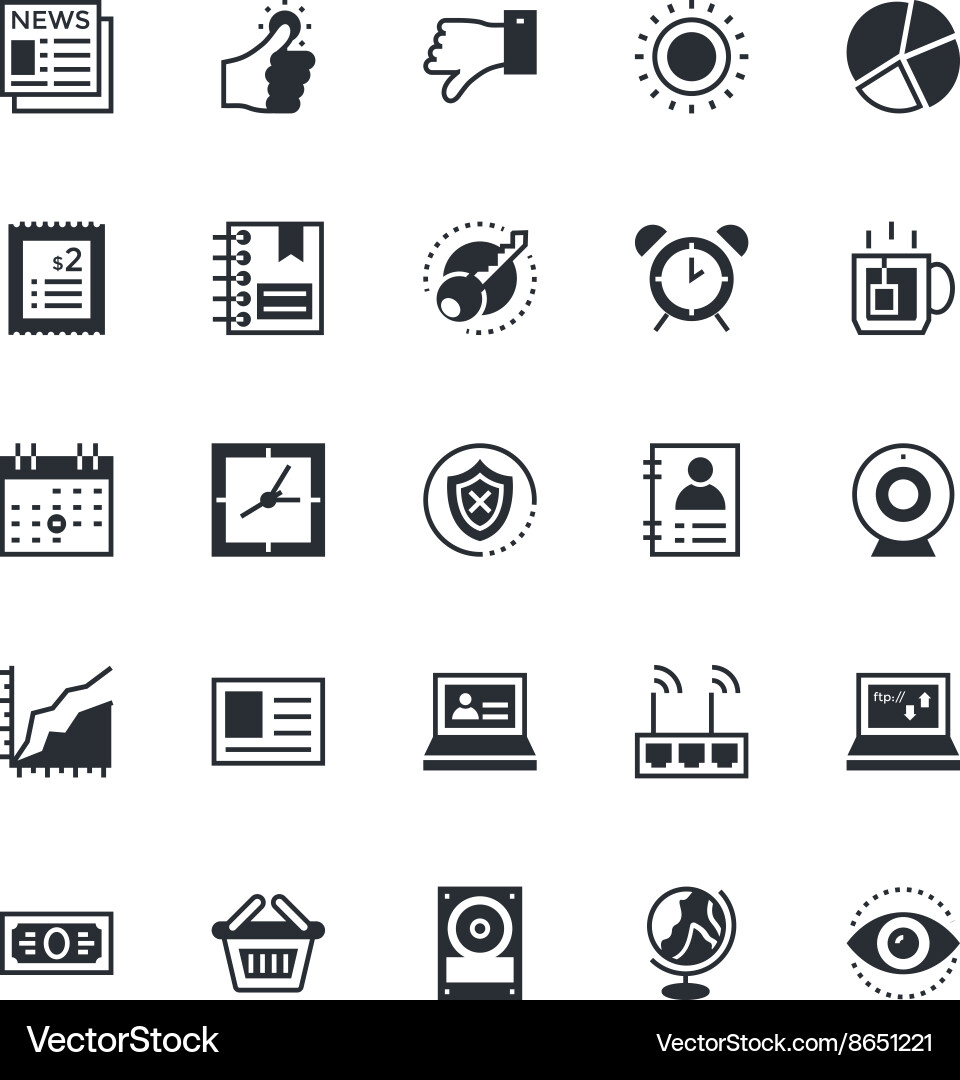User-interface-and-web-icons-8 Vector Image
