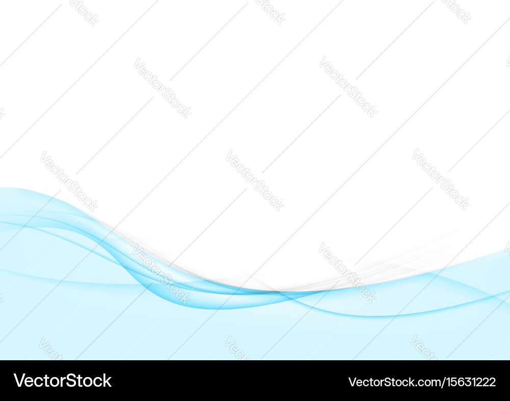 Blue Abstract Wave Stream Vector Image