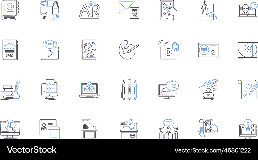Entwicklerzeile Icons Sammlung Codierung Software Entwicklerzeile Icons Sammlung Codierung Software Vektorbild