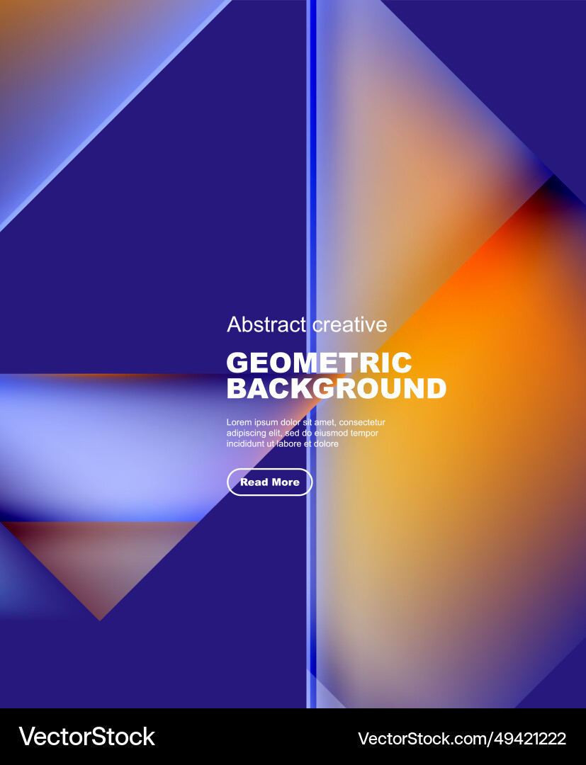 Gradient triangles abstract background Vector Image