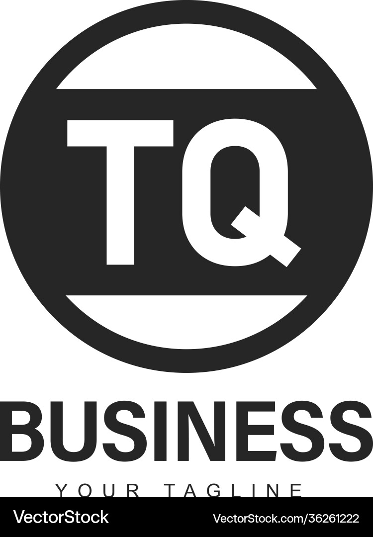 Tq initial a logo design with abstract style Tq initial a logo design with abstract style vector image
