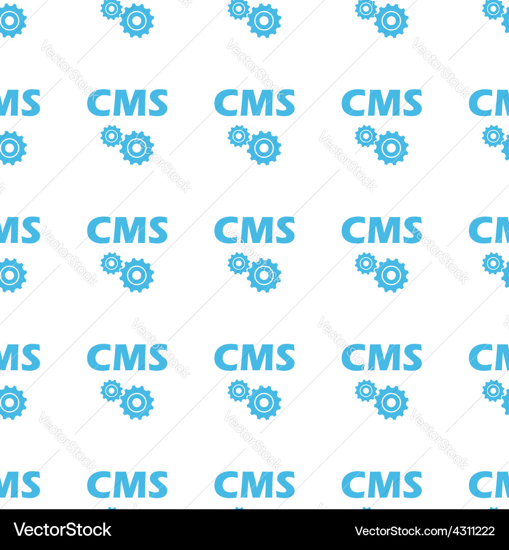 Unique cms seamless pattern vector image