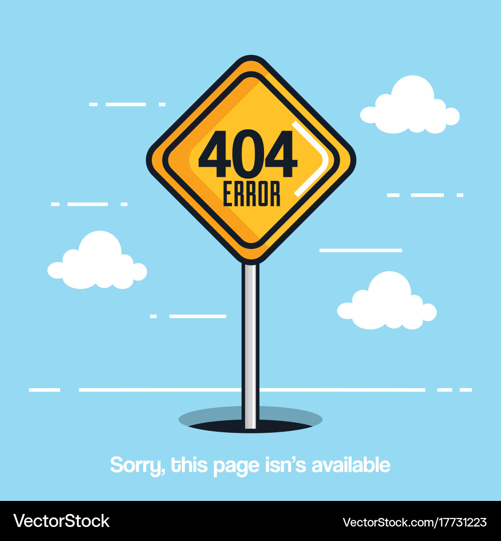 404 connection error icons vector image