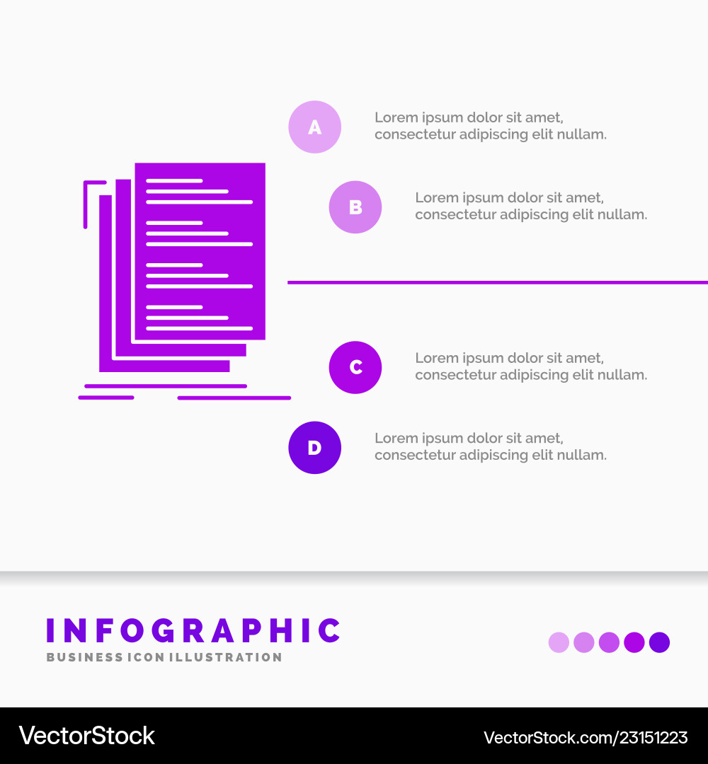 Code Files Infographic vector image