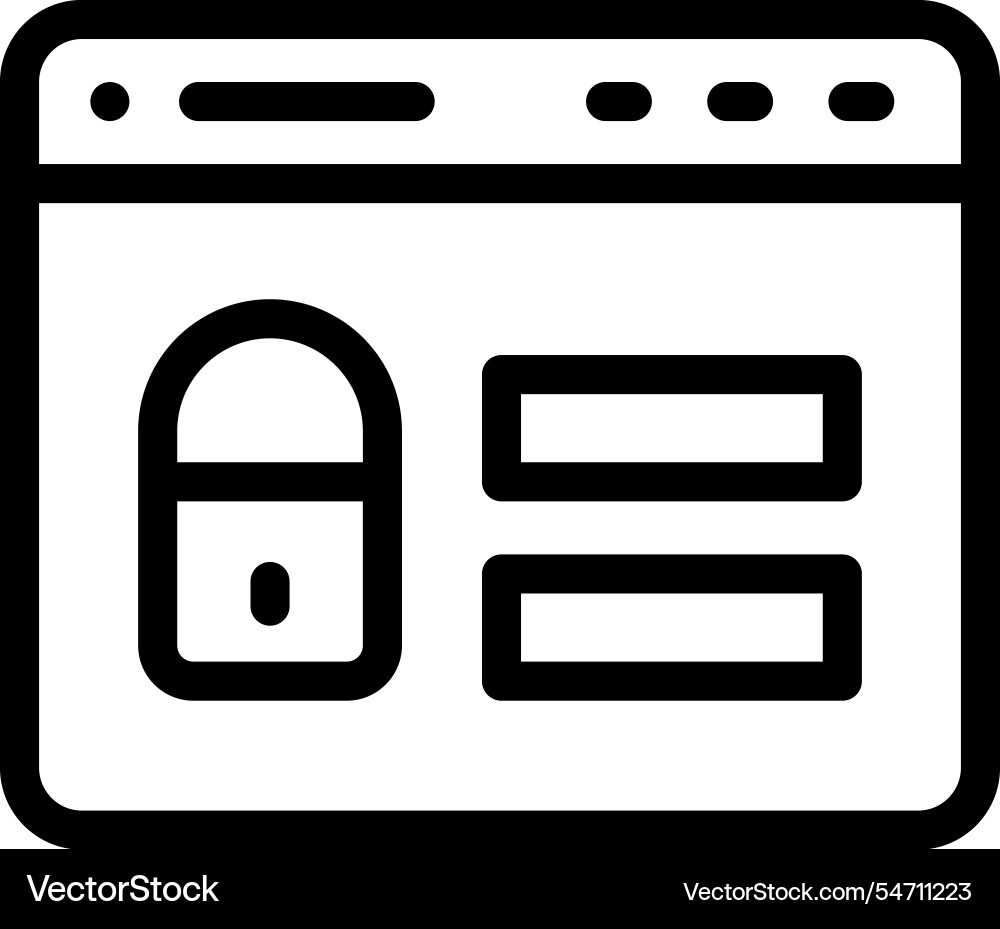Login icon thin linear style design isolated Login icon thin linear style design isolated vector image
