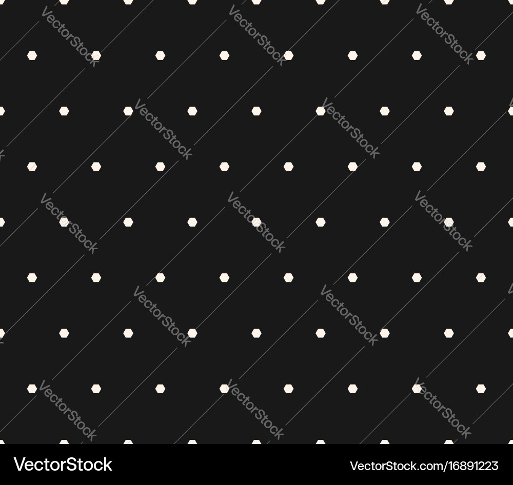 Minimalist seamless pattern with small hexagons vector image