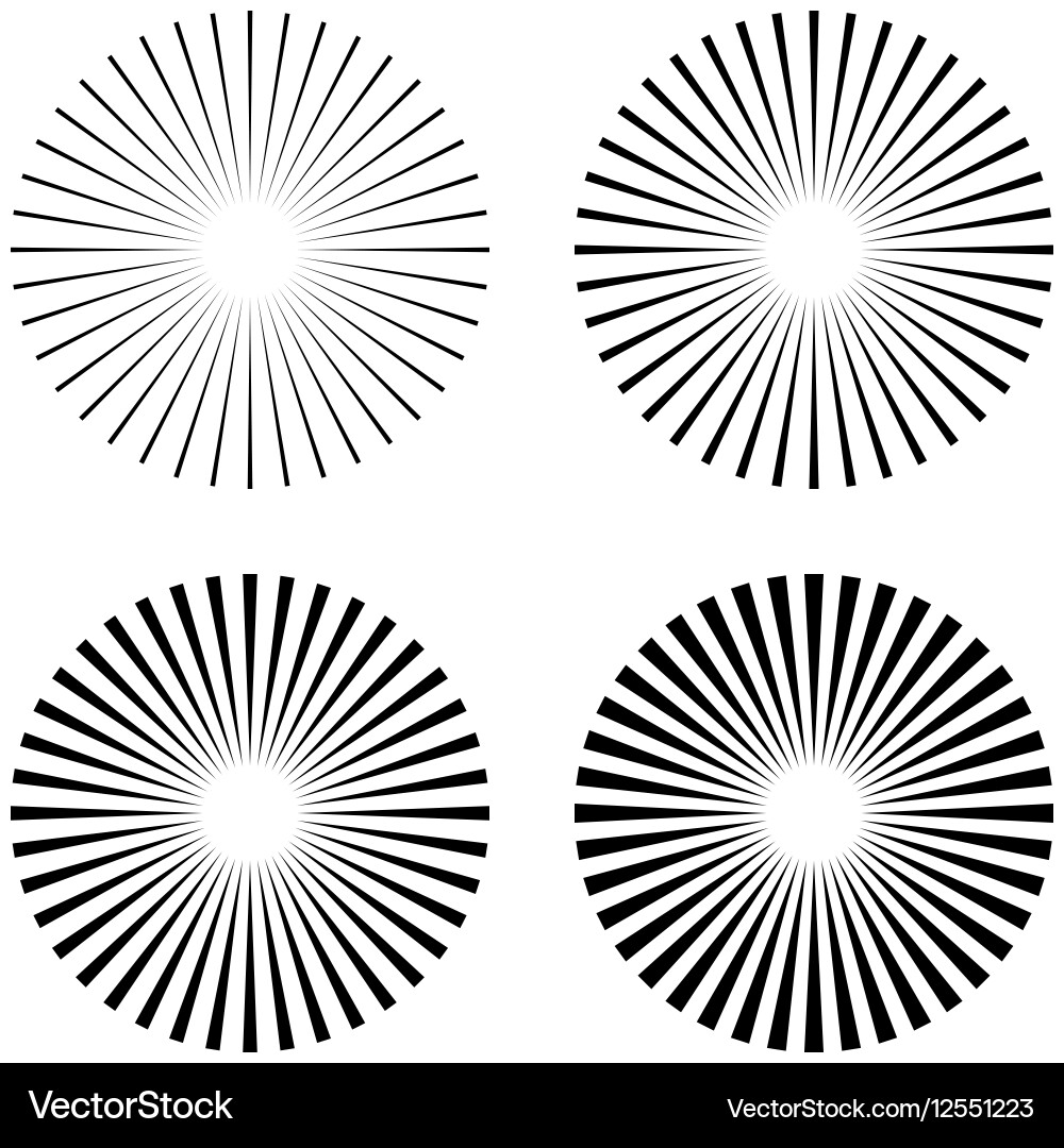 Radiant Starburst Rays vector image