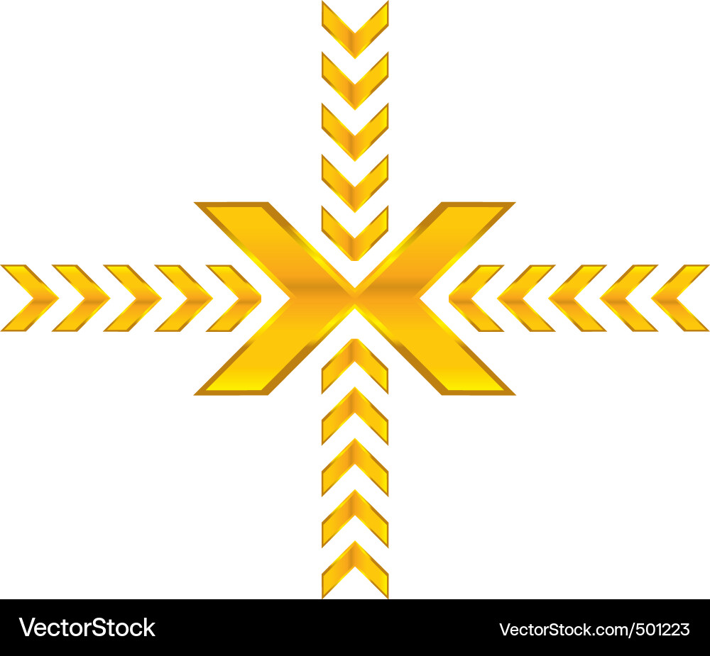 Shiny arrow Vector Image