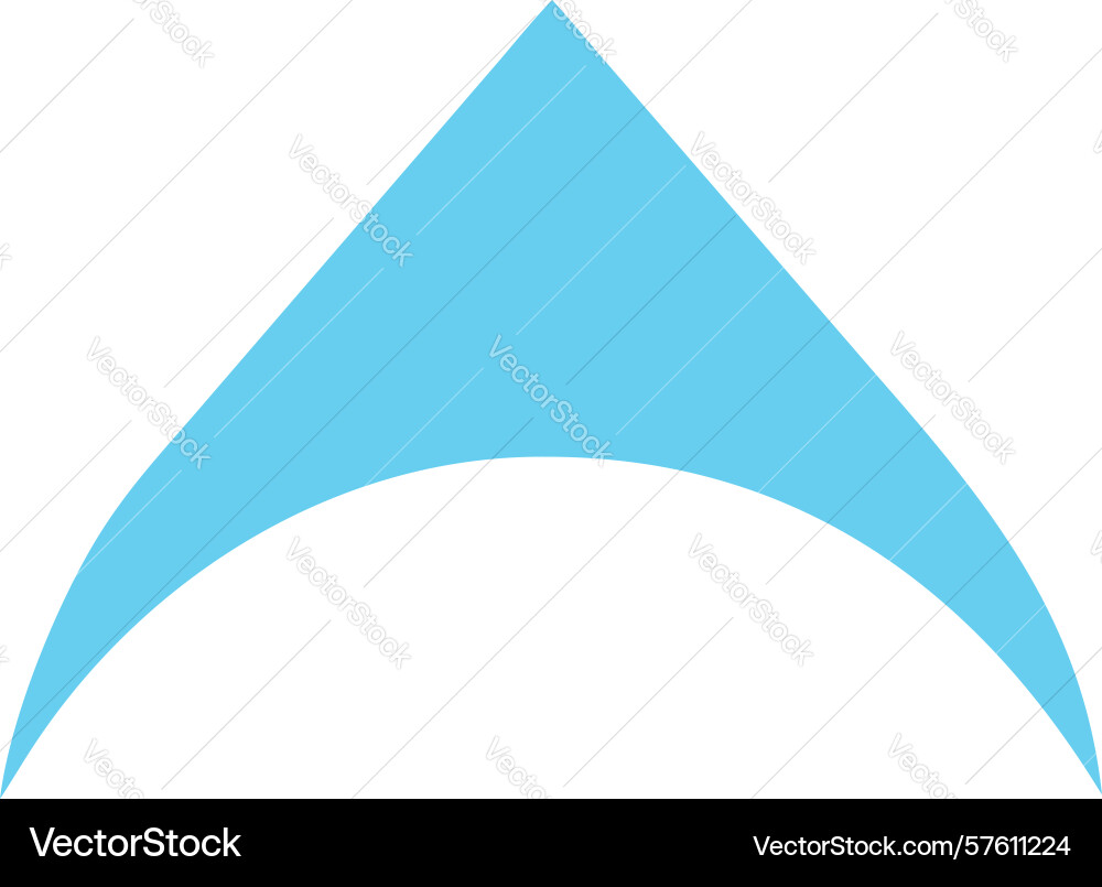 Abstract arc shape design generative ai vector image